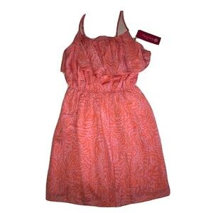 Lilly Pulitzer Target Dress Medium Giraffe Me Crazy Flounce Orange Pink NWT